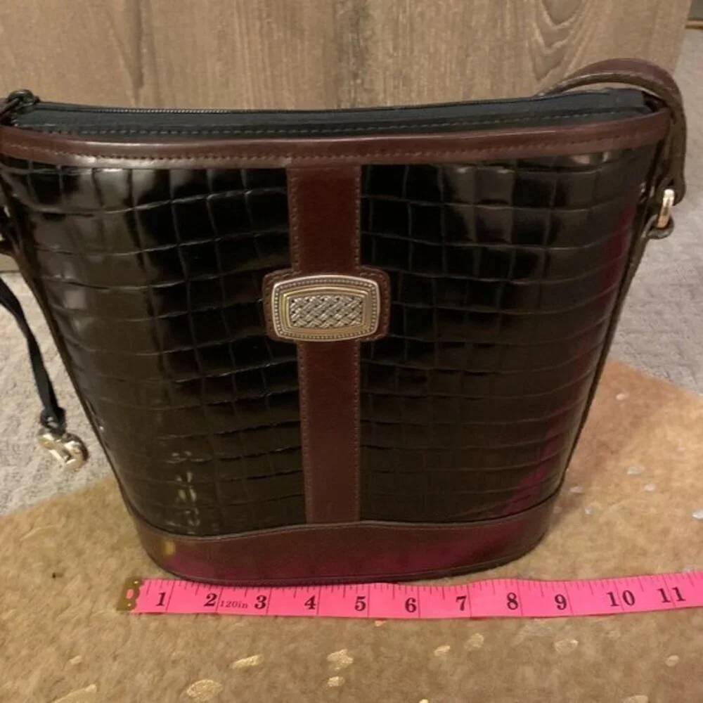 Brighton Embossed Leather Shoulder Bag